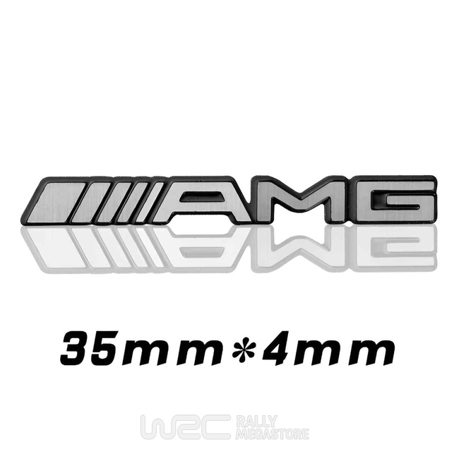 EMBLEME LOGO AUTOCOLLANT AMG GRIS POUR VOLANT MERCEDES